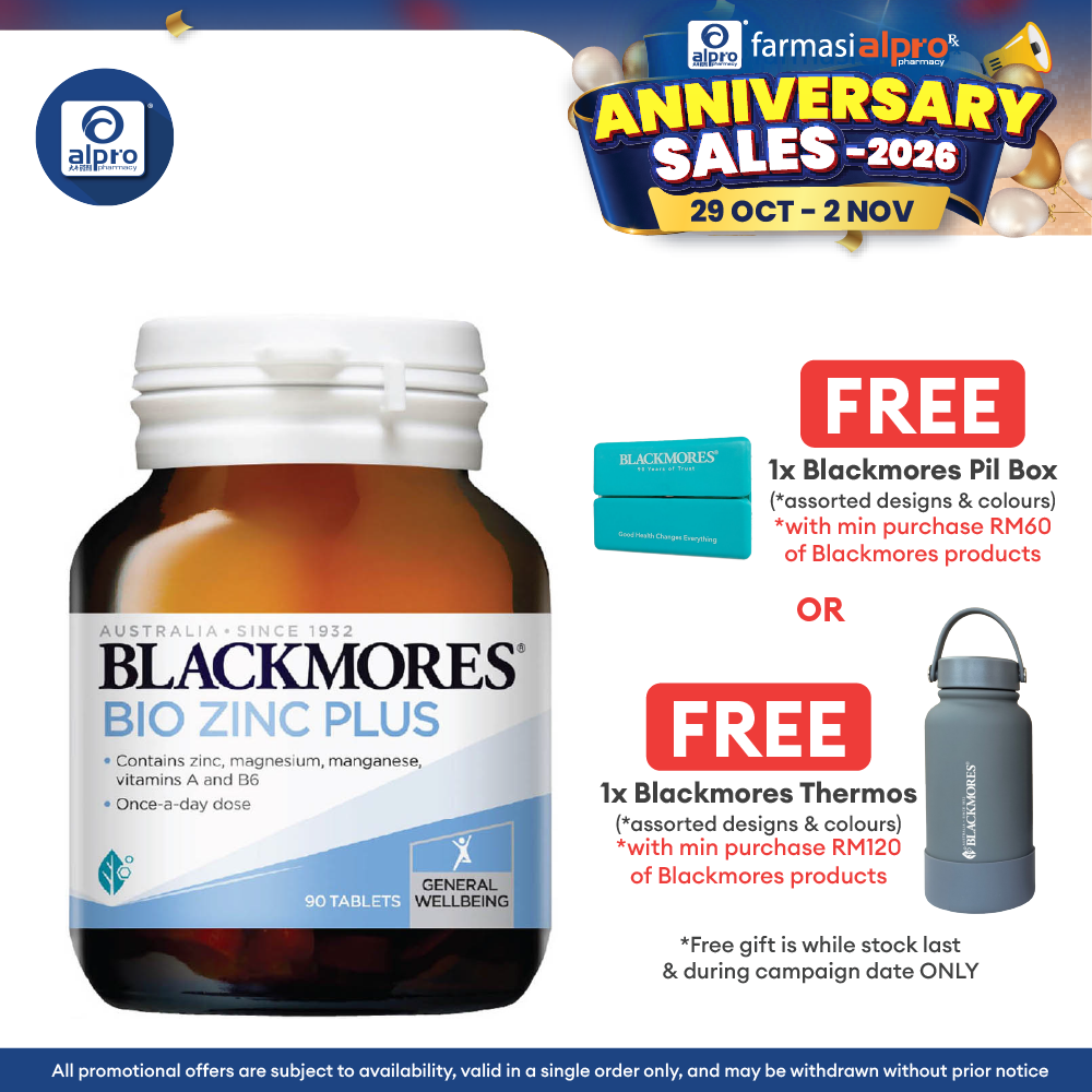 Blackmores Bio Zinc Plus 90s | Well-being