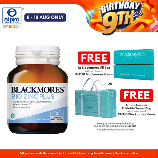 Blackmores Bio Zinc Plus 90s | Well-being Blackmores