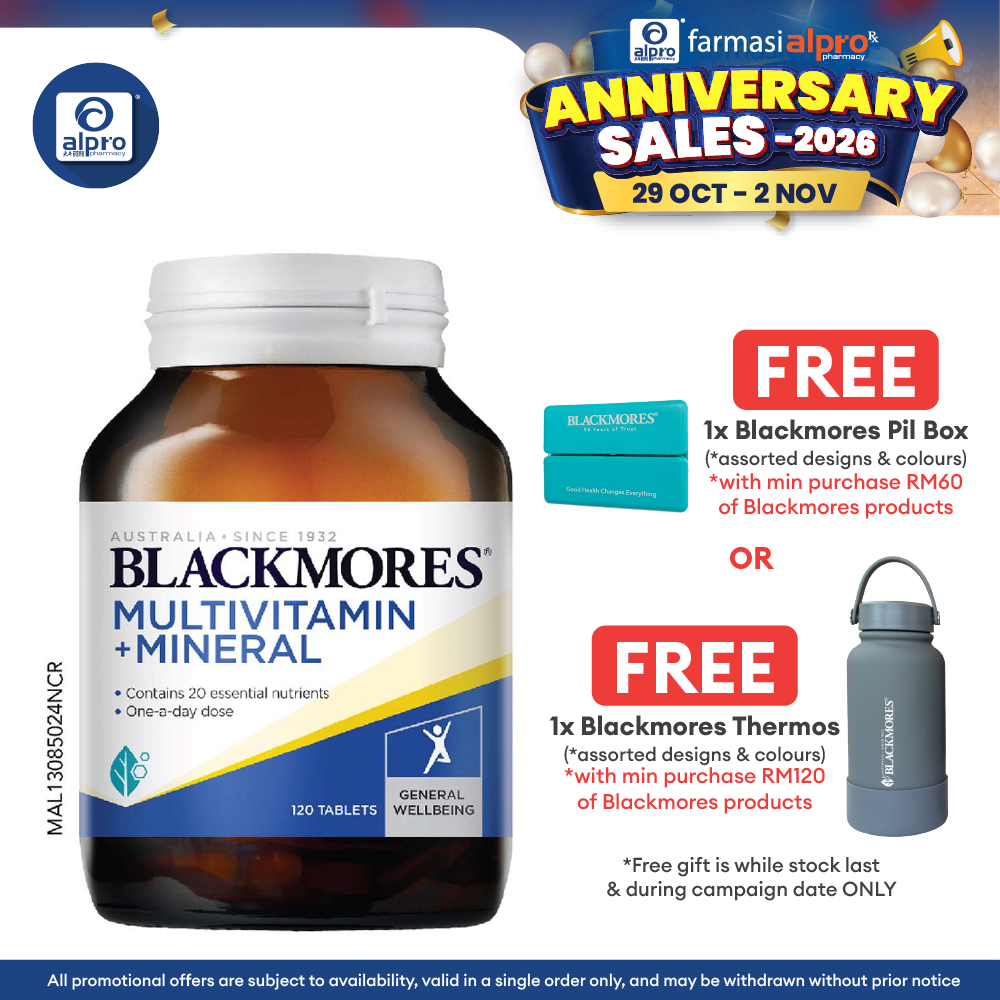 Blackmores Multivitamins + Minerals 120s | General Well-being