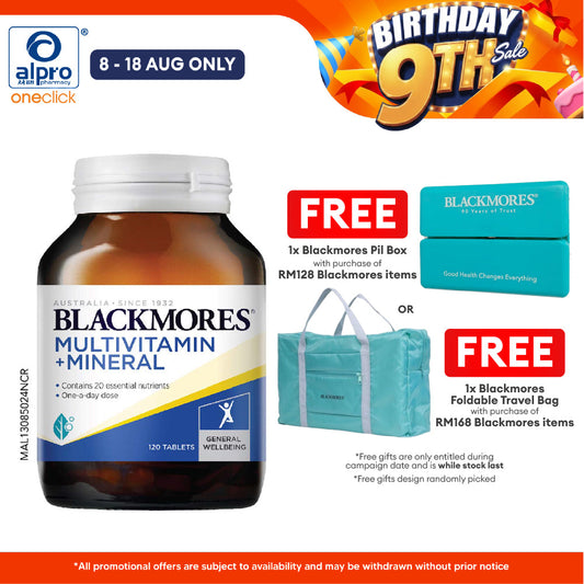 Blackmores Multivitamins + Minerals 120s | General Well-being Blackmores