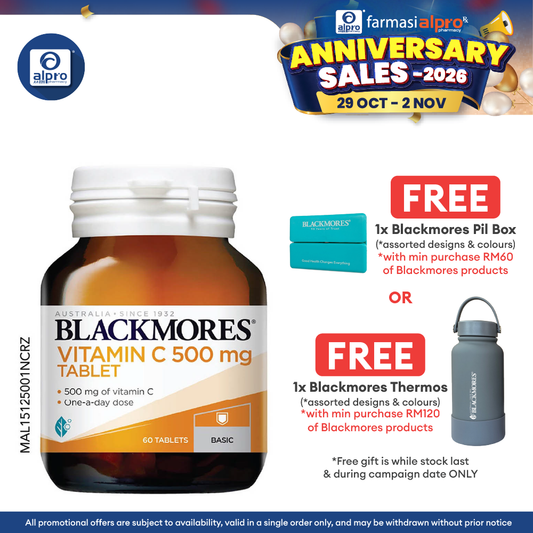 Blackmores Vitamin C 500mg 60s | Helps to Support Blood Vessels