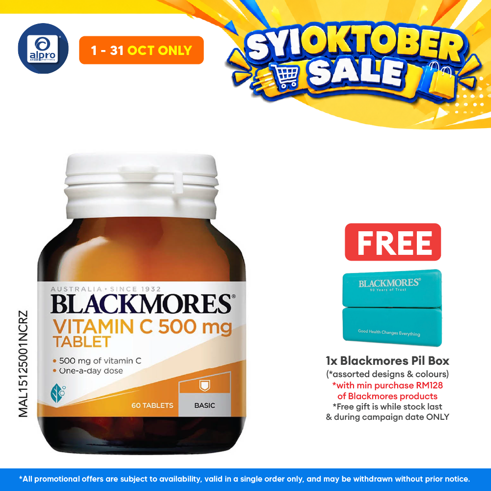 Blackmores Vitamin C 500mg 60s | Helps to Support Blood Vessels
