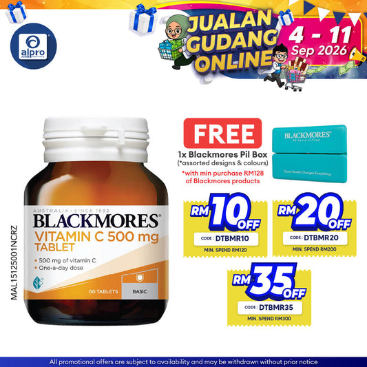 Blackmores Vitamin C 500mg 60s | Helps to Support Blood Vessels Blackmores