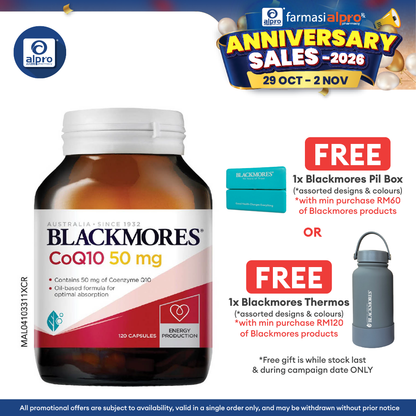 Blackmores CoQ10 50mg 120s | Natural Health Support