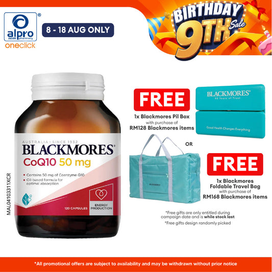 Blackmores CoQ10 50mg 120s | Natural Health Support Blackmores