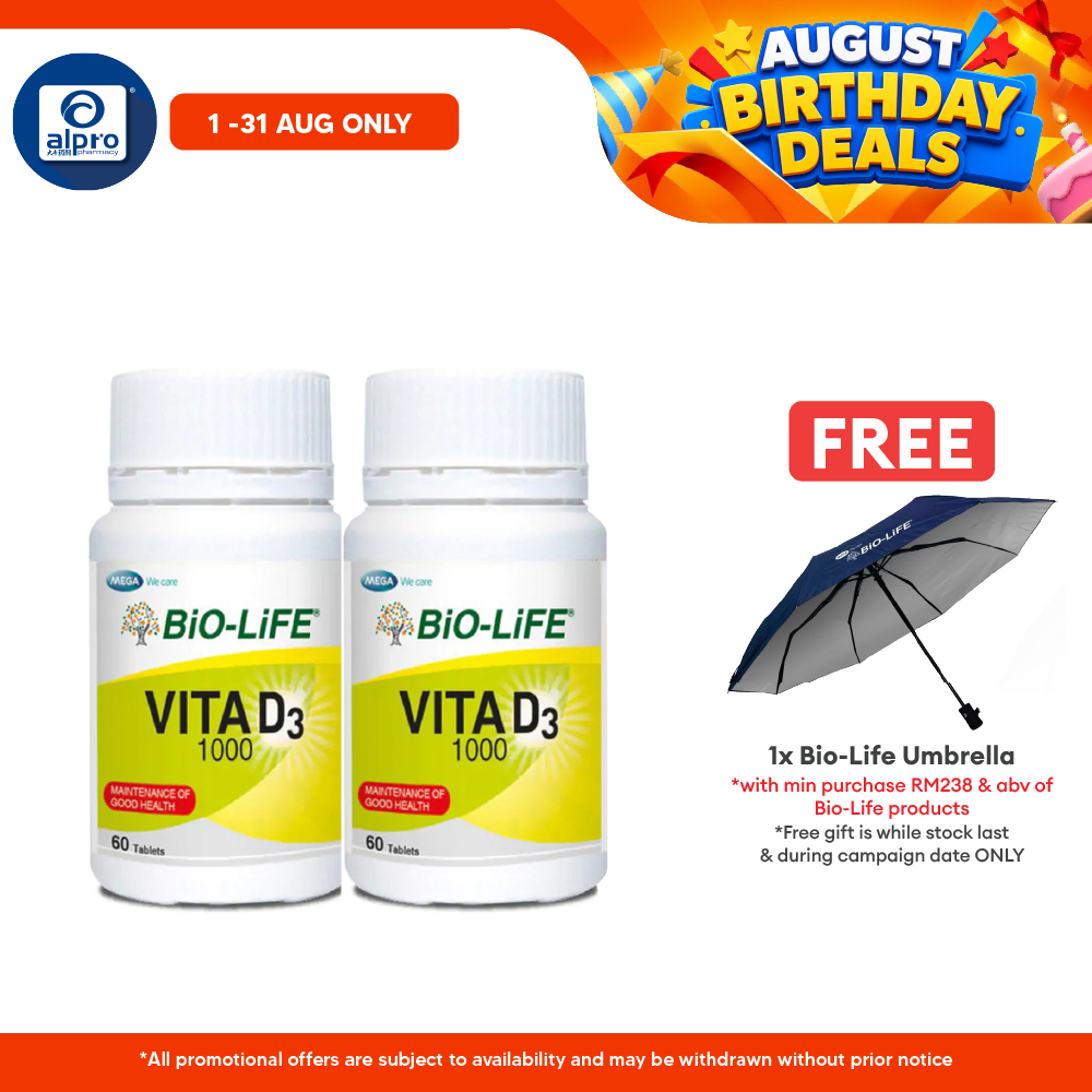 Bio-Life Vitamin D3 2x60s | Bone Health Bio-life