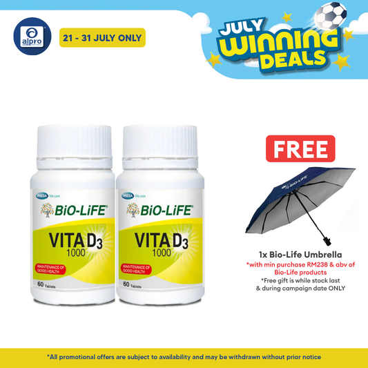 Bio-Life Vitamin D3 2x60s | Bone Health Bio-life