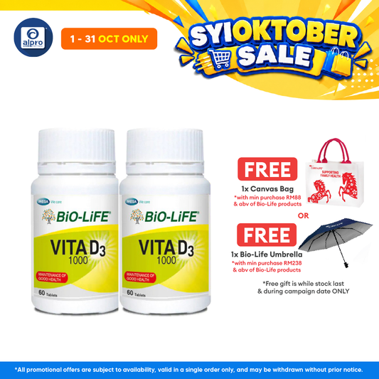 Bio-Life Vitamin D3 2x60s | Bone Health