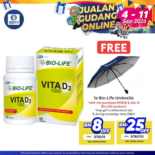 Bio-Life Vitamin D3 2x60s | Bone Health Bio-life