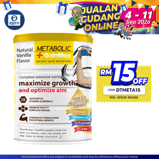 Metabolic+ GainMax 850g | Weight Gain Nutrition Metabolic