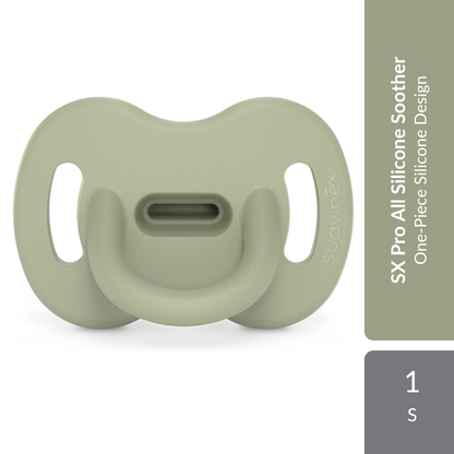 Suavinex Colour Essence All Silicone SX Pro Soother 0-6M 1s | One-Piece Silicone Design Suavinex