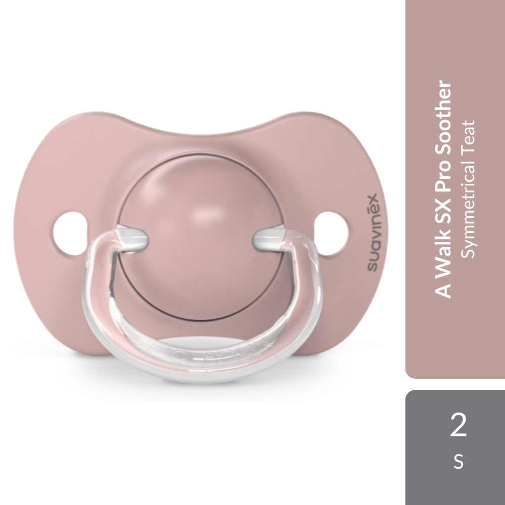 Suavinex A Walk Physiological Soother SX Pro Silicone Teat 6-18M 2s | Symmetrical Teat Suavinex