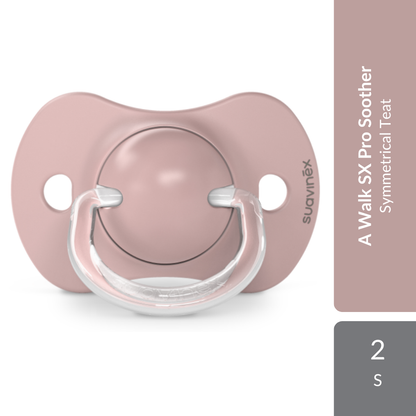Suavinex A Walk Physiological Soother SX Pro Silicone Teat 6-18M 2s | Symmetrical Teat Suavinex