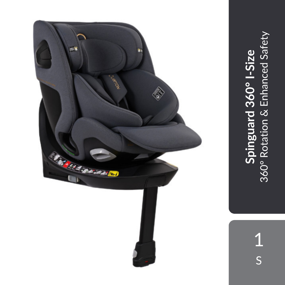Quinton Spinguard 360° I-Size Baby Car Seat 1s | 360° Rotation & Enhanced Safety Quinton