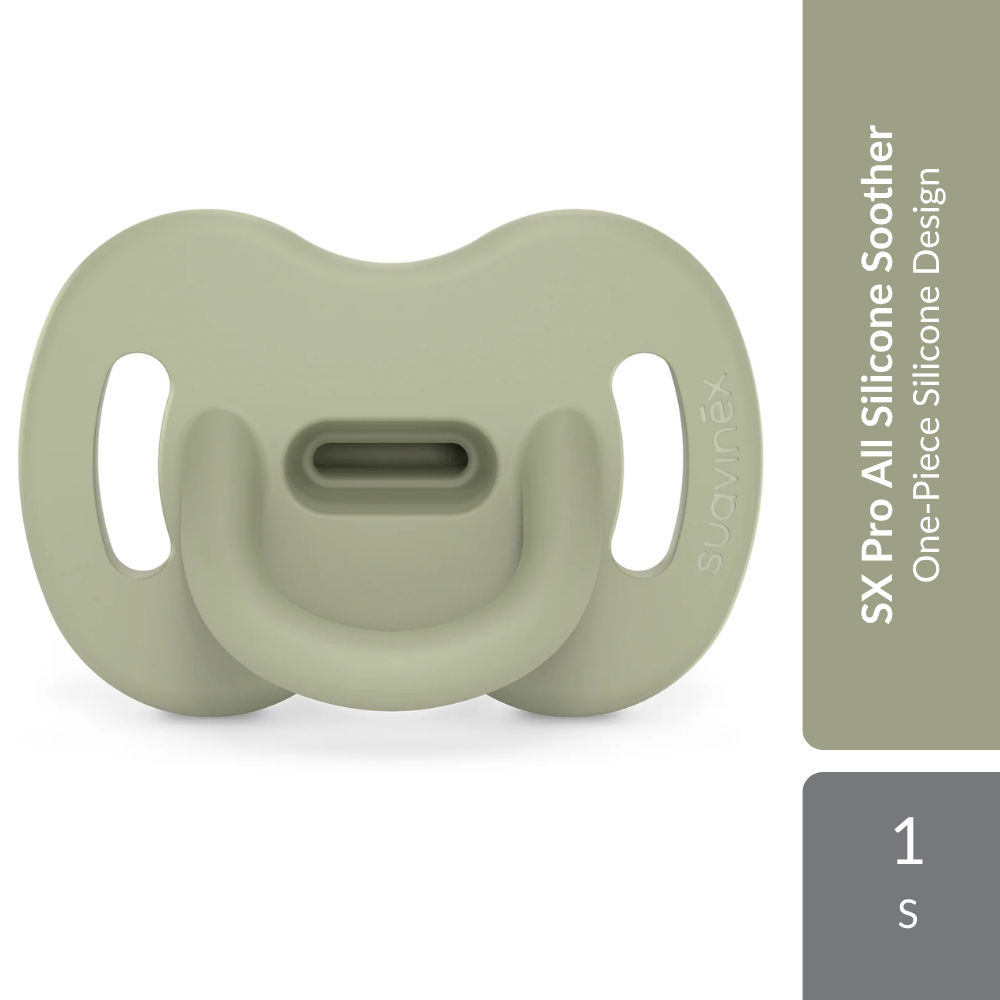 Suavinex Colour Essence All Silicone SX Pro Soother 6-18M 1s | One-Piece Silicone Design Suavinex