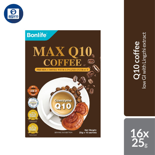 Bonlife Maxq10 Coenzyme Q10 Coffee (Mix With Lingzhi) 16s | Low GI With Lingzhi Bonlife