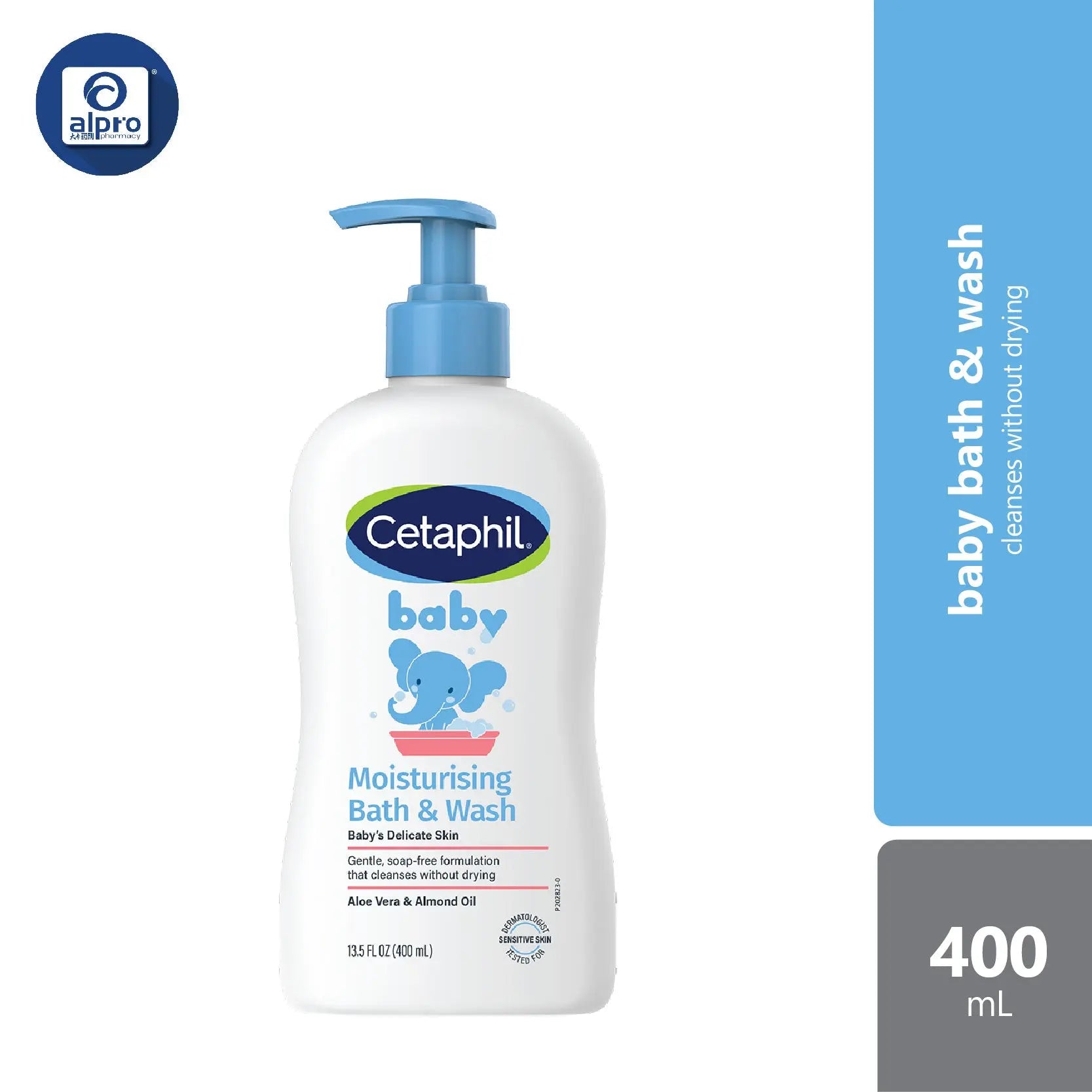 Cetaphil Baby  Moisturizing Bath & Wash 400ml | Gentle and Moisturizing Cetaphil