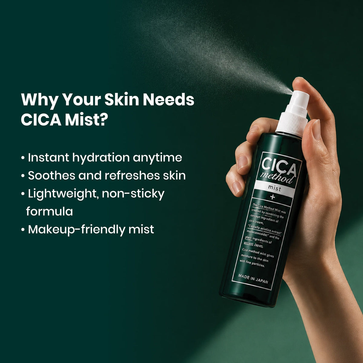 Sugi Cica Method Mist 100ml | Moisturizer For Make Up