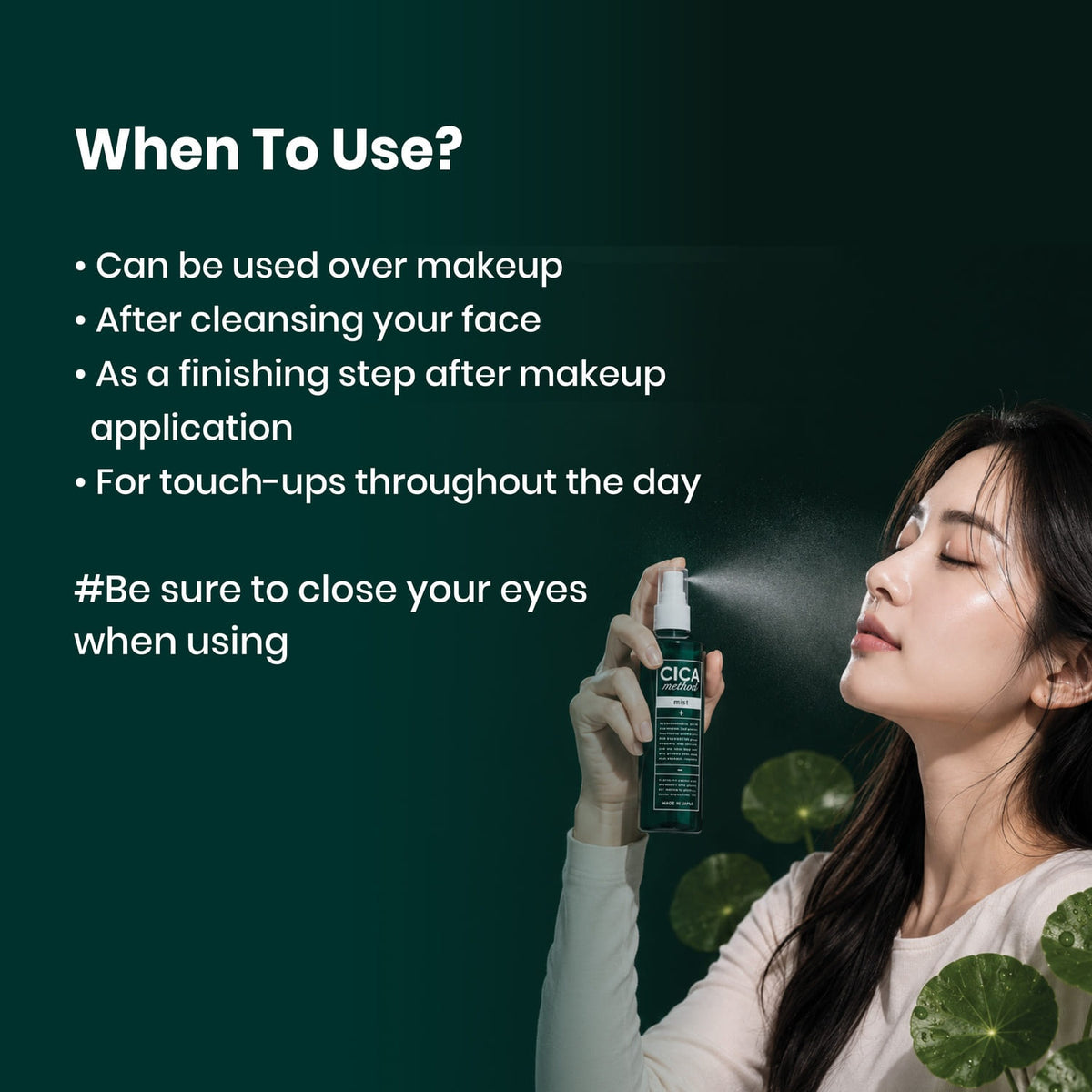 Sugi Cica Method Mist 100ml | Moisturizer For Make Up