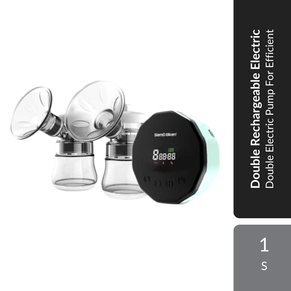 Samu Giken Breast Pump BP200GR Double Rechargeable Electric 1s | Double Electric Pump For Efficient Cap Burung