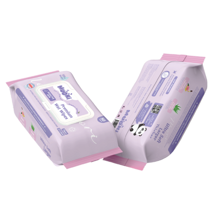 Moori Premium Wet Wipes 80s (×3 packs) | Thicker & Bigger Surface Suitable For Sensitive Skin