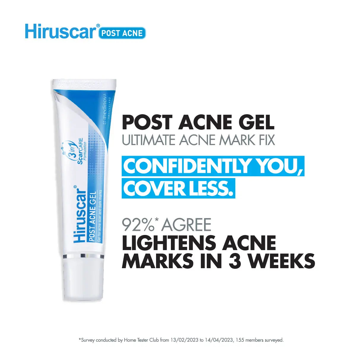 Hiruscar 3 In1 Post Acne 10g | Improve and Smoothen Acne Scars Hiruscar