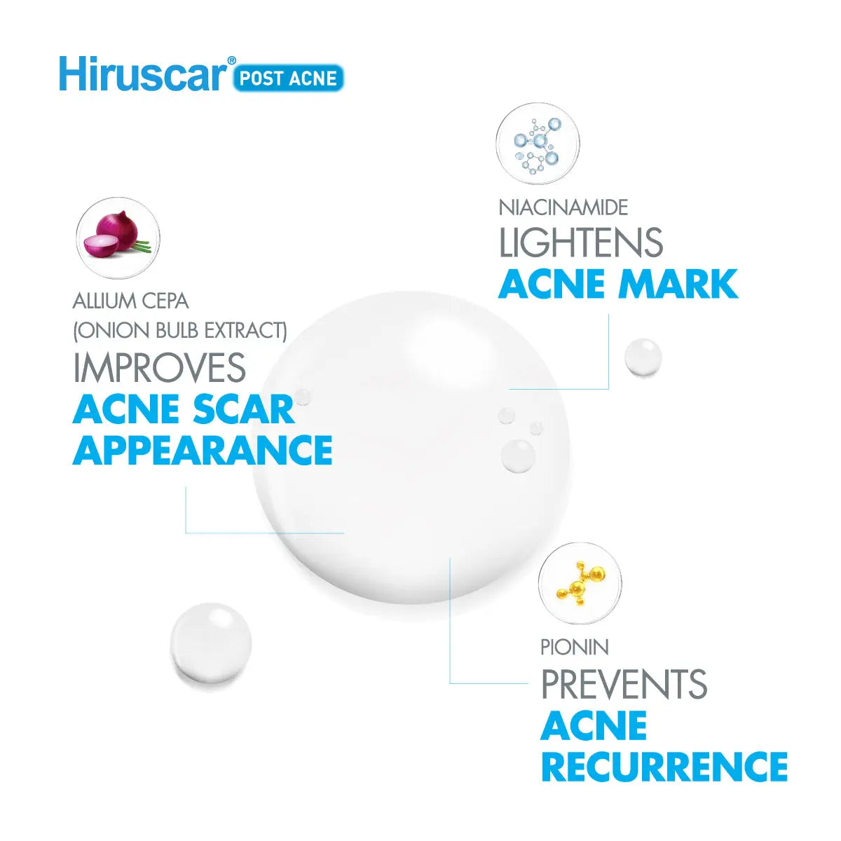 Hiruscar 3 In1 Post Acne 10g | Improve and Smoothen Acne Scars Hiruscar