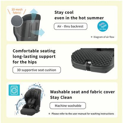 Combi JoyTrip Plus Car Seat (Brown / Dark Grey) | Toddler to Junior Car Seat