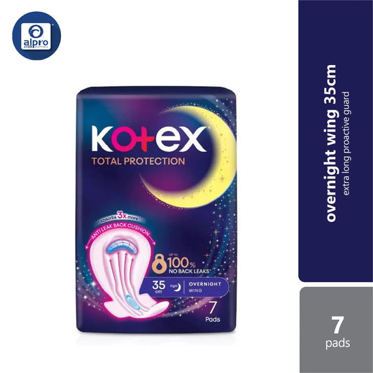 Kotex Overnight Wings Pag Extra Long 35cm 7s Kotex