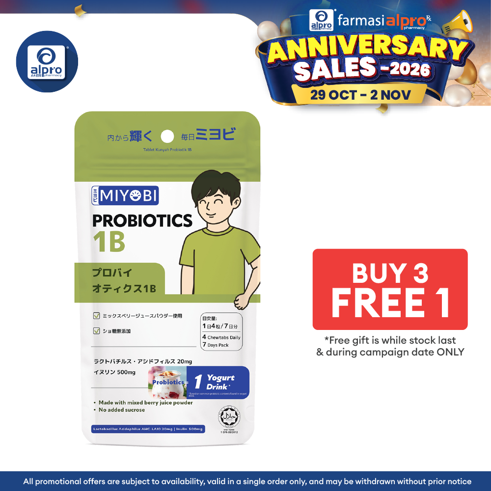 Miyobi Probiotic 1B Chewable Tablet 28s | Strengthen Gut Army