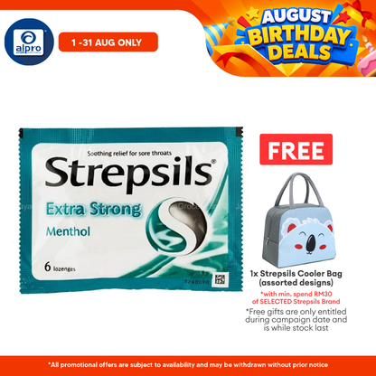 Strepsils Extra Strong 6s | Soothing Effective Relief for Throat Strepsils