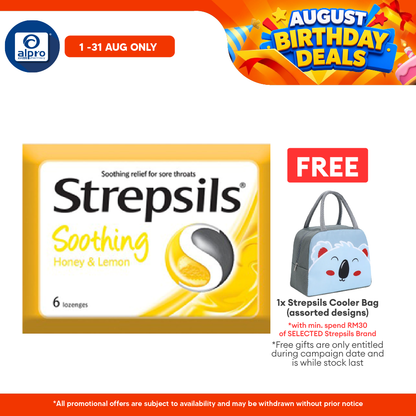 Strepsils Honey Lemon 6s Strepsils