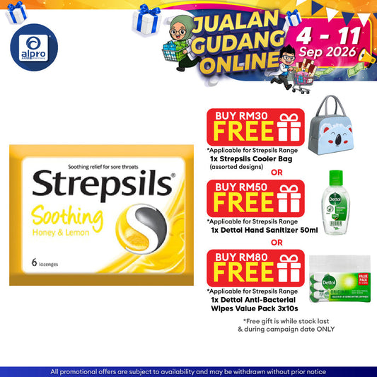 Strepsils Honey Lemon 6s Strepsils