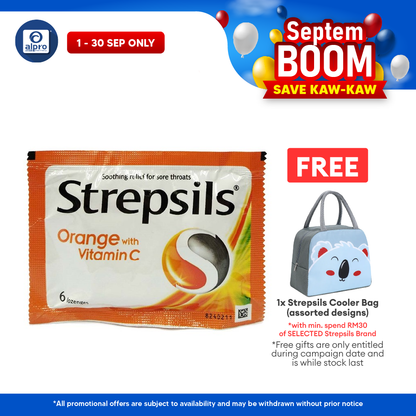 Strepsils Orange with Vitamin C 100 6s | Soothing Effective Relief for Throat