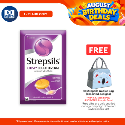 Strepsils Chesty Cough Lozenge  8s | Relieve Chesty Cough Strepsils