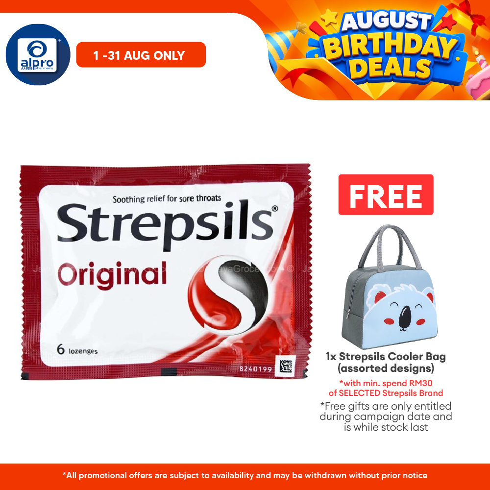 Strepsils Original 6s | Soothing Effective Relief for Throat Strepsils