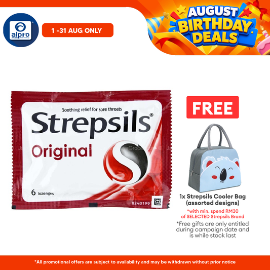 Strepsils Original 6s | Soothing Effective Relief for Throat Strepsils