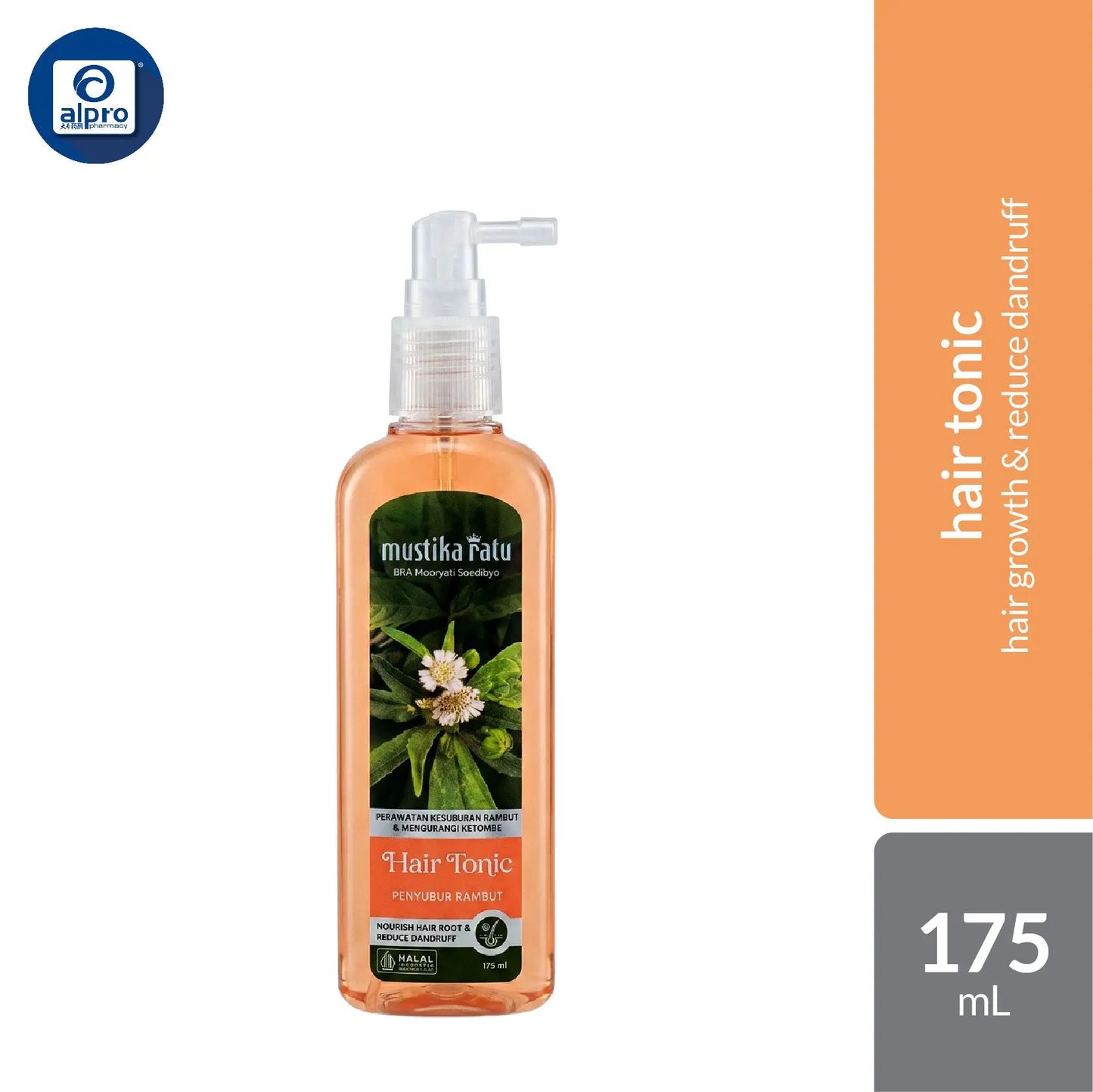 Mustika Ratu Ramuan Penyubur Rambut 175ml | Hair Tonic for Dandruff Treatment & Hair Growth Mustika Ratu