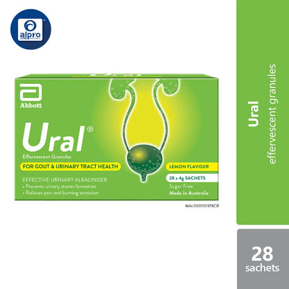 Ural Effervescent Granules 28x4g | Urinary Health Abbott OTC, Abbott Surbex
