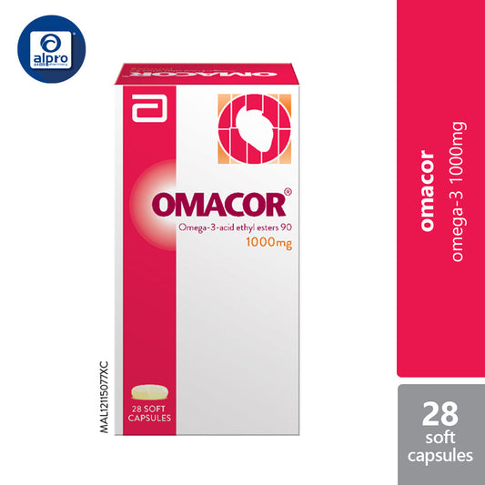 Omacor Omega 3 1000mg 28s | Heart Health Abbott OTC, Abbott Surbex