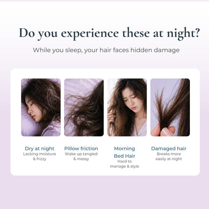 Off & Relax Silky Night Repair Premium Hair Milk 80ml | Deep Hair Repair