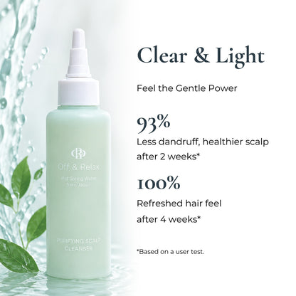 Off & Relax Spa Purifying Scalp Cleanser 150ml | Gently Cleanses and Purifies Scalp