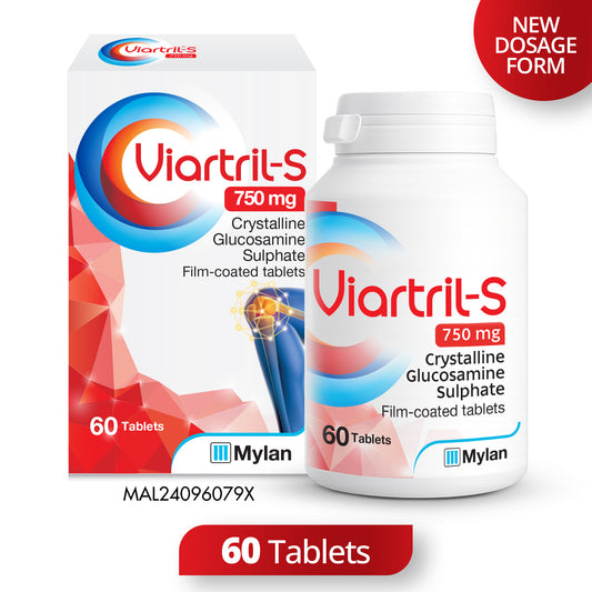 Viartril-S 750mg 60s | Crystalline Glucosamine Sulphate Film-Coated Tablets