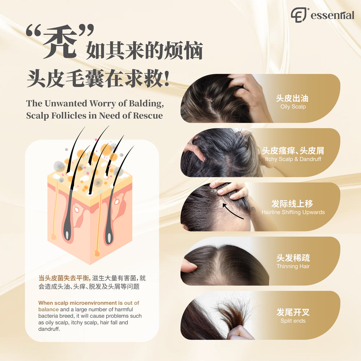 Essential Hair Care Energize Hair Tonic 50ml I Promote Hair Growth