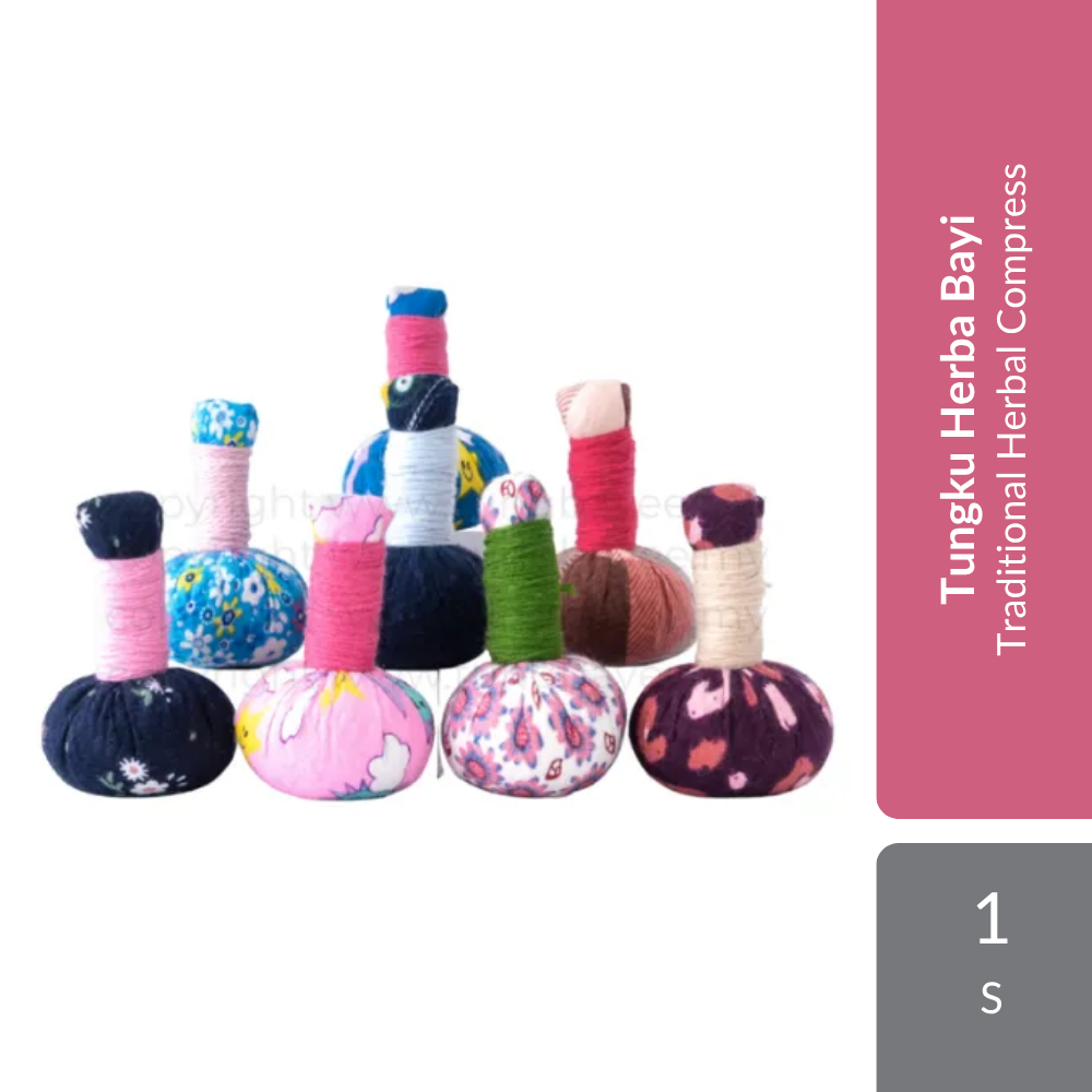 Tungbayee Tungku Herba Bayi Random Design 1s | Traditional Herbal Compress For Baby Comfort & Relaxation Alpro Baby