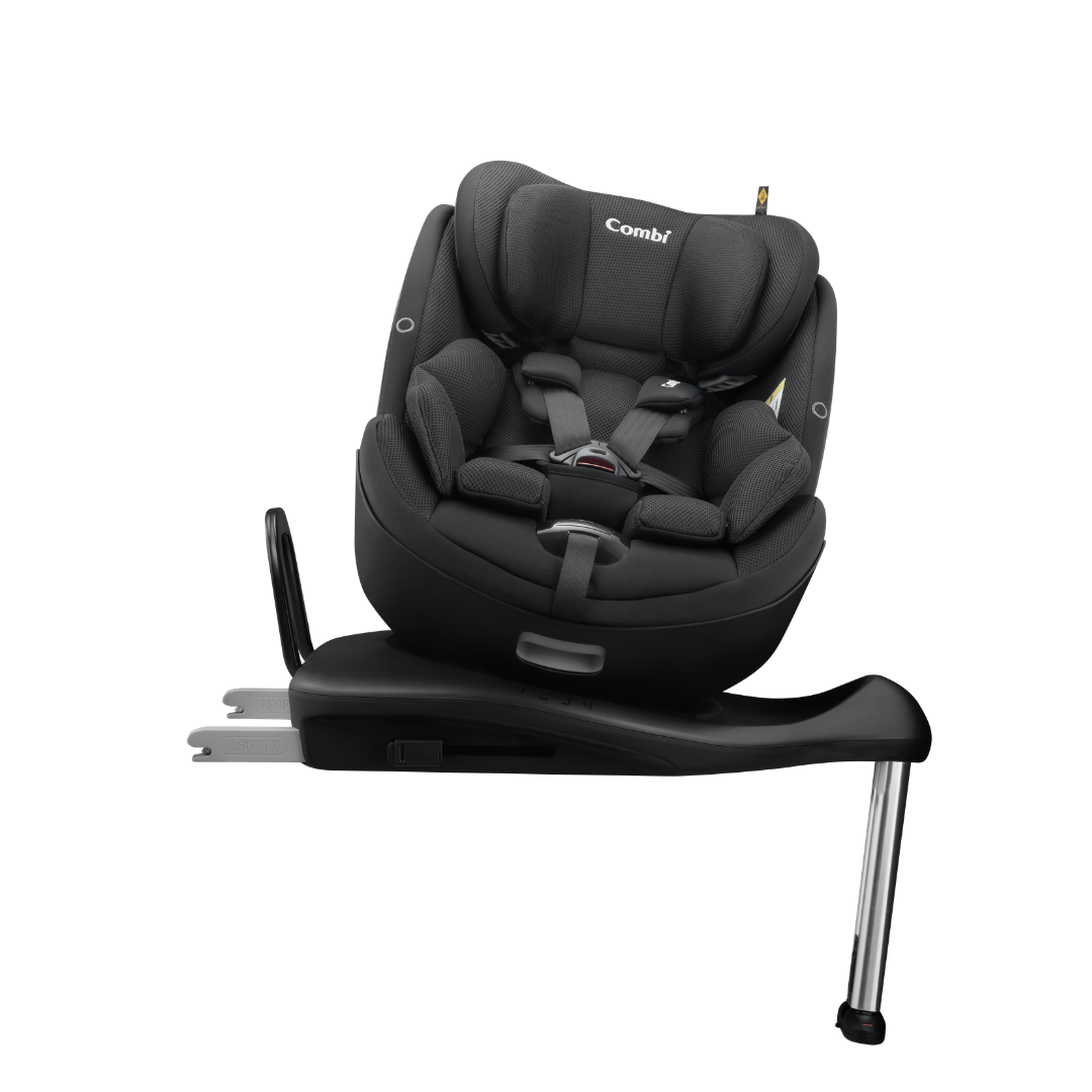Combi Crossage 360 SL Plus Car Seat (Black / Navy Blue) | 40–150cm | R129 i-Size | 360° Rotation