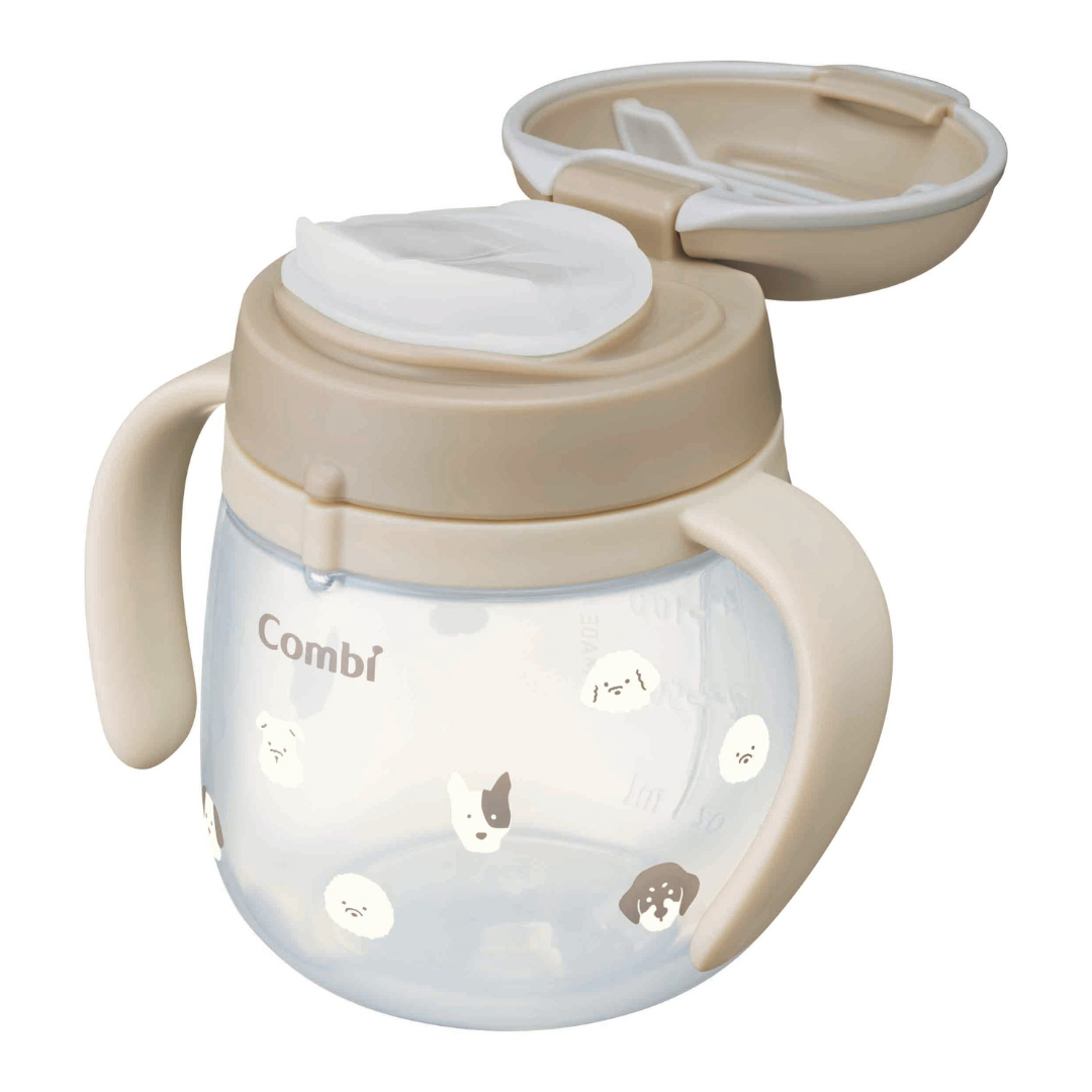 Combi Baby Lakumug First Cup 240ml (Beige / Pink / Blue) | 5 months+