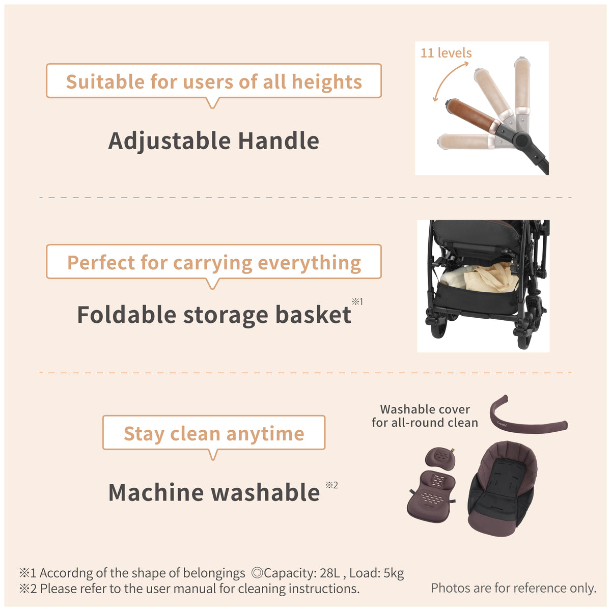 Combi Sugocal S Baby Stroller | Auto Slide Seat