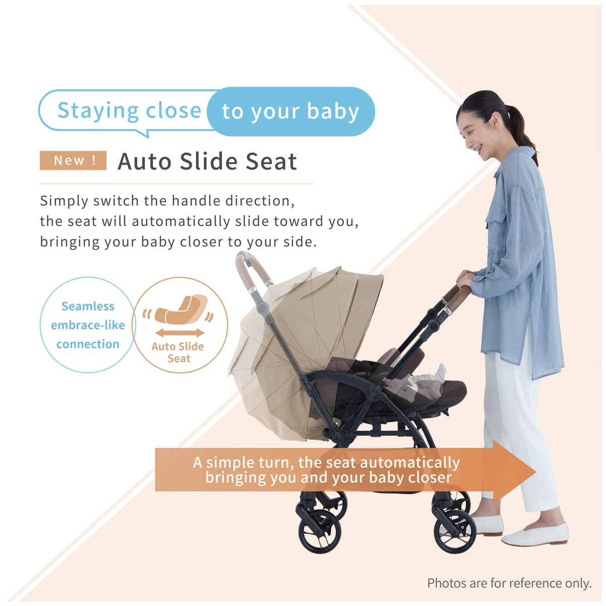 Combi Sugocal S Baby Stroller | Auto Slide Seat