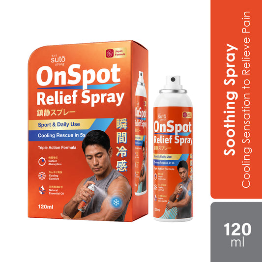 Suto Strong Soothing Spray 120ml | Cooling Sensation to Relieve Pain